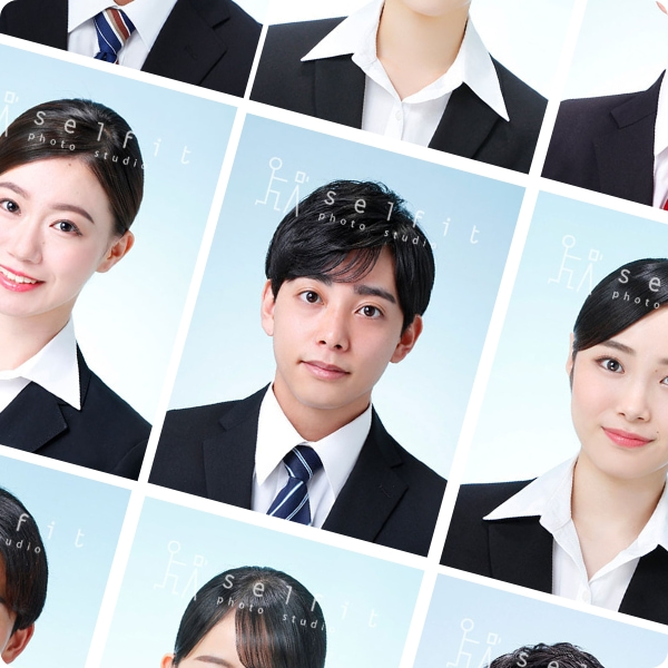フォトスタジオセルフィットの就活証明写真